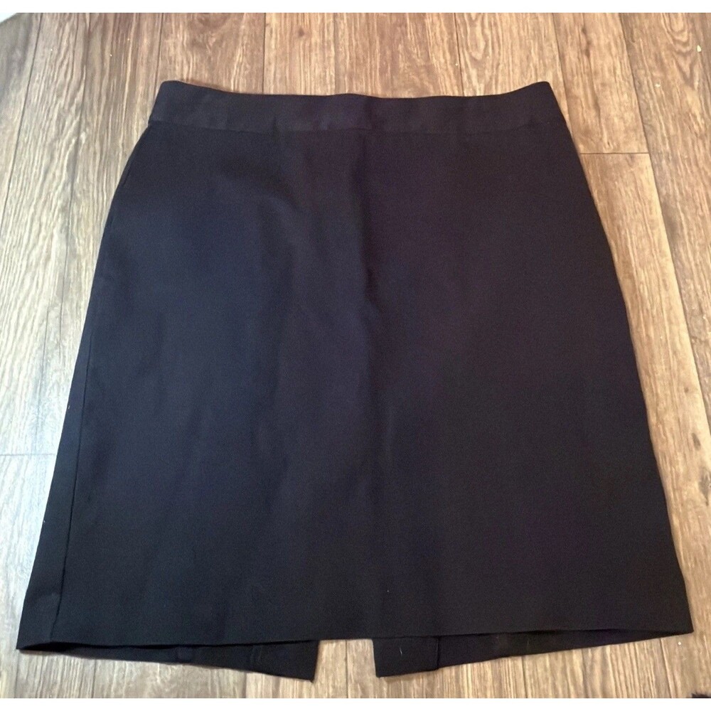 GAP Women’s Vintage Black Mini Pencil Skirt Size 12 Cotton Stretch Fall 2005 Y2K